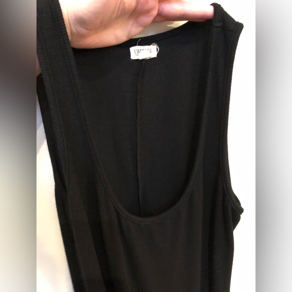 L'AGENCE Women's S Ivanna Midi Tank Bodycon Scoop Neckline Dress in Black - EUC! - Picture 12 of 13